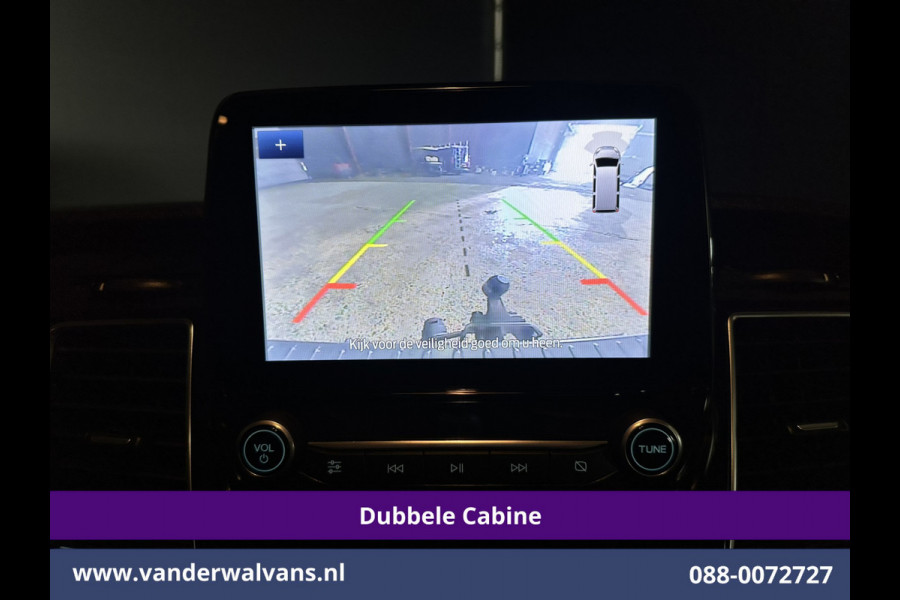 Ford Transit Custom 2.0 TDCI 130pk Automaat L2H1 Dubbele cabine Limited Euro6 Airco | 2x Zijdeur | 5-Zits | Camera | Navigatie Cruisecontrol, LED, Trekhaak, LM Velgen, Stoelverwarming, Verwarmde Voorruit, Parkeersensoren