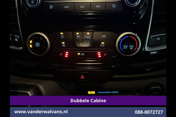 Ford Transit Custom 2.0 TDCI 130pk Automaat L2H1 Dubbele cabine Limited Euro6 Airco | 2x Zijdeur | 5-Zits | Camera | Navigatie Cruisecontrol, LED, Trekhaak, LM Velgen, Stoelverwarming, Verwarmde Voorruit, Parkeersensoren