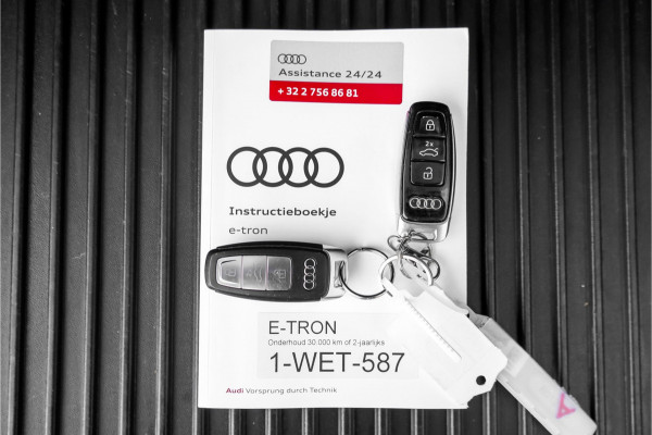 Audi e-tron 55 Quattro Advanced Pro Line+ 95 kWh S-Line Zwart Optiek Pano ACC HUD Trekhaak