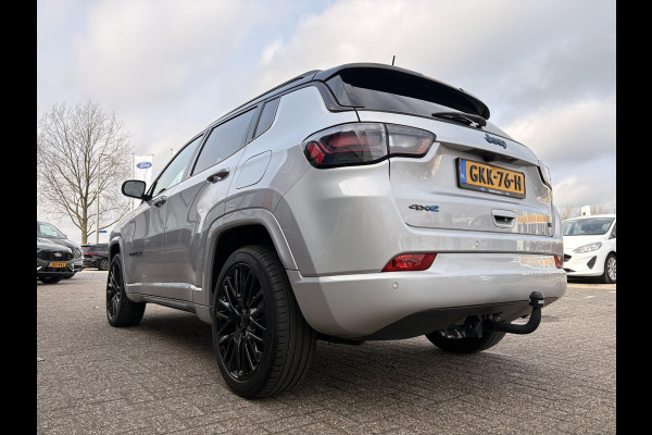 Jeep Compass 4xe 240 Plug-in Hybrid Electric Trailhawk Afneembare trekhaak | Achteruitrij camera | Leder bekleding |