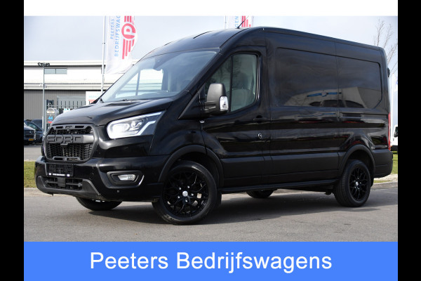 Ford Transit 350 2.0 TDCI L2H2 Limited Black Edition Camera, Cruise, Carplay, Xenon, 185pk, Trekhaak, Multimedia, Stoelverwarming, Uniek!