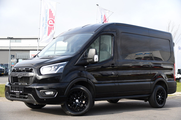 Ford Transit 350 2.0 TDCI L2H2 Limited Black Edition Camera, Cruise, Carplay, Xenon, 185pk, Trekhaak, Multimedia, Stoelverwarming, Uniek!