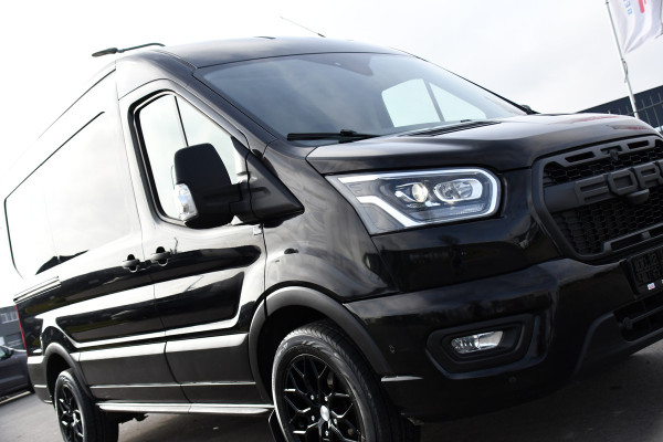 Ford Transit 350 2.0 TDCI L2H2 Limited Black Edition Camera, Cruise, Carplay, Xenon, 185pk, Trekhaak, Multimedia, Stoelverwarming, Uniek!