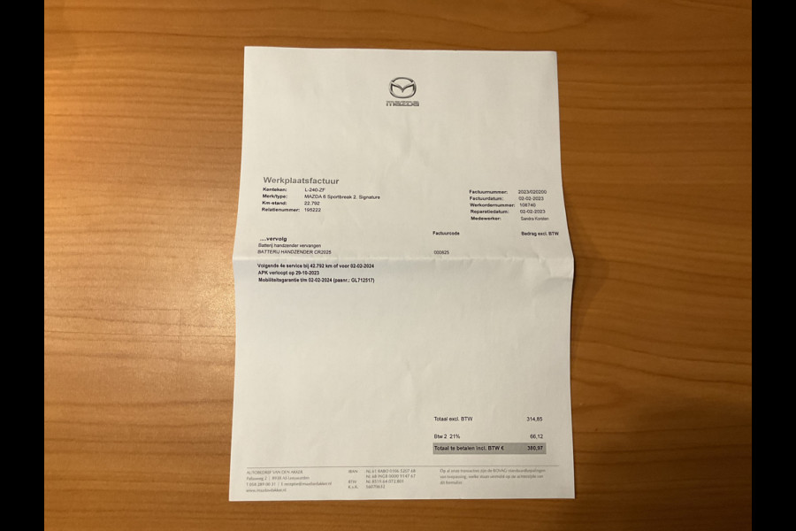 Mazda 6 Sportbreak 2.0 SkyActiv-G 165 Trekhaak Stoel/Stuurverw HUD Adap.Cruise 360Cam Dealer-OH!