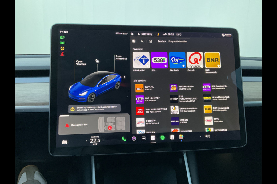 Tesla Model 3 Long Range AWD 75 kWh Autopilot Leer Camera Stoelverw DAB NL-Auto!