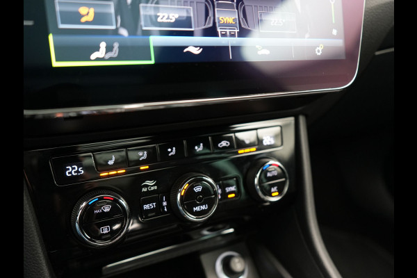 Škoda Superb Combi 1.4 TSI iV Sportline Business Plug In Hybrid 218pk PHEV | Panodak | Adaptive Cruise | Camera | Canton Audio | Alcantara Sportstoelen Memory & Verwarmd | Sfeerverlichting | Apple Carplay | Crystal LED | Stuur Verwarmd | Navigatie | DAB |