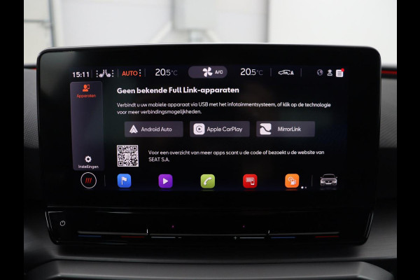 Seat Leon 1.0 TSI FR Launch Edition | Trekhaak | Stoelverwarming | Camera | Keyless | Adaptive cruise | Carplay | Dodehoek detectie | Navigatie | Park Assist | Climate control | Sfeerverlichting