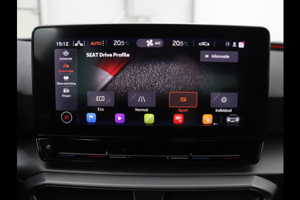 Seat Leon 1.0 TSI FR Launch Edition | Trekhaak | Stoelverwarming | Camera | Keyless | Adaptive cruise | Carplay | Dodehoek detectie | Navigatie | Park Assist | Climate control | Sfeerverlichting