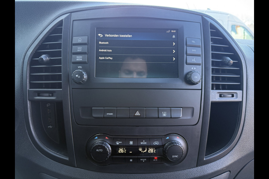Mercedes-Benz eVito 112 66kWh 280km WLTP 94.7% (SOH) Snelladen LED L2H1 Climate Control Cruise Control Carplay Camera Stoelverwarming