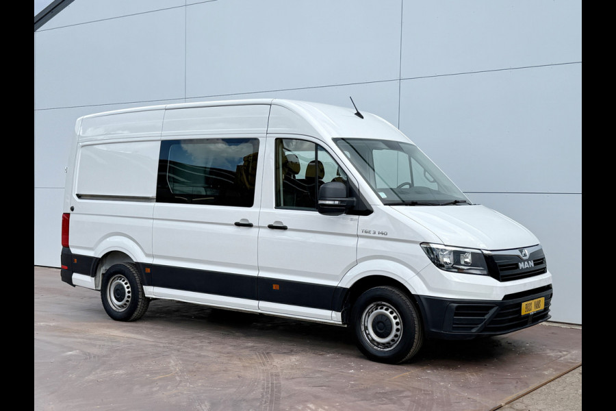 MAN TGE 3.140 2.0 TDI L3H3 Dubbele Cabine 7 Stoelen Mixto DoKa Airco Cruise Control Trekhaak Carplay Navigatie