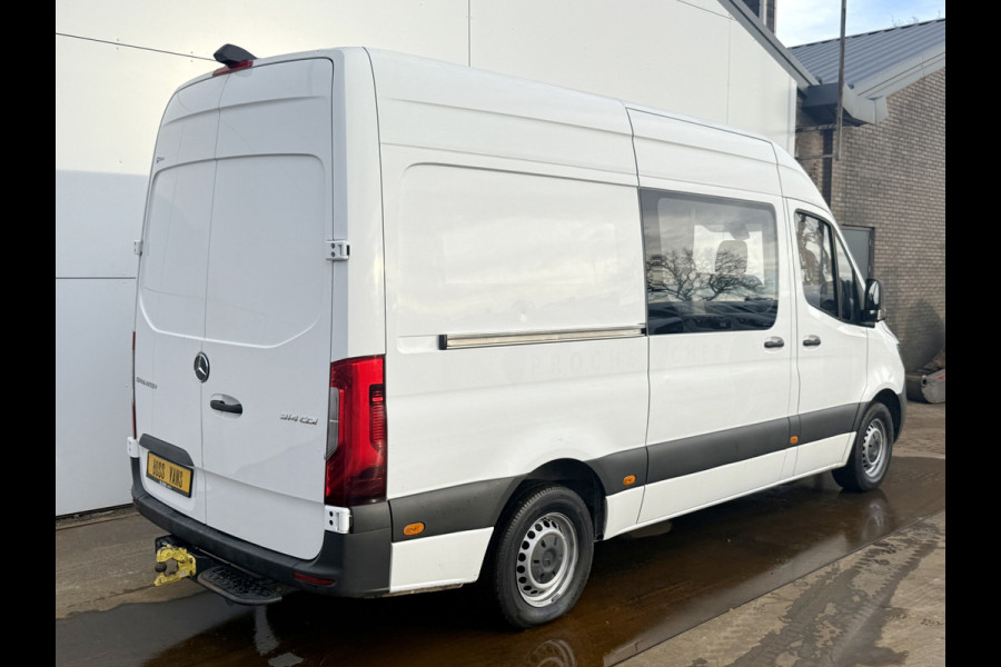 Mercedes-Benz Sprinter 314 2.2 CDI Automaat L2H2 LED Dubbele Cabine Cruise Control Climate Control Carplay Camera Trekhaak 7 Stoelen