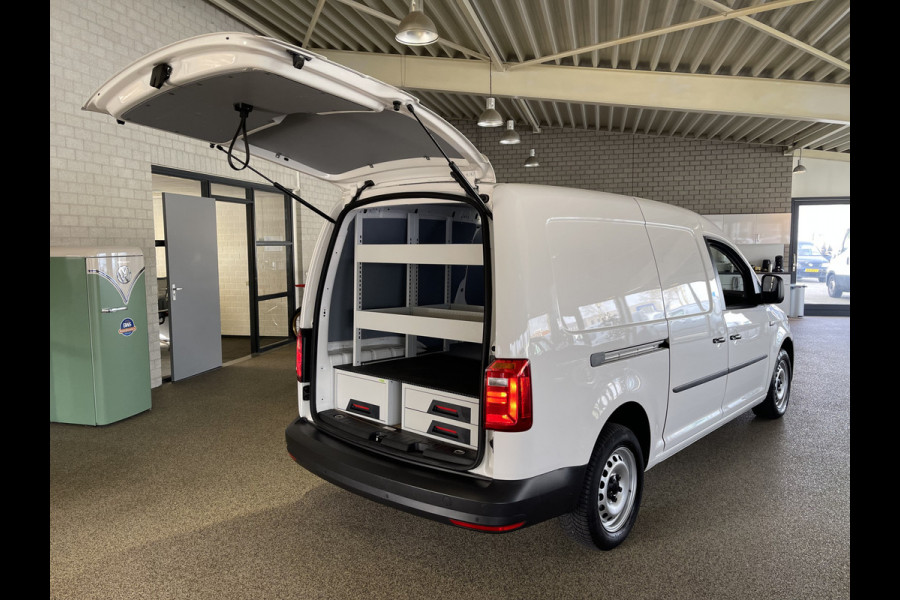 Volkswagen Caddy 2.0 TDI 102pk L2H1 BMT Maxi Comfortline / vaste prijs rijklaar € 13.950 ex btw / lease vanaf € 235 / airco / cruise / pdc achter / omvormer / ingerichte laadruimte !
