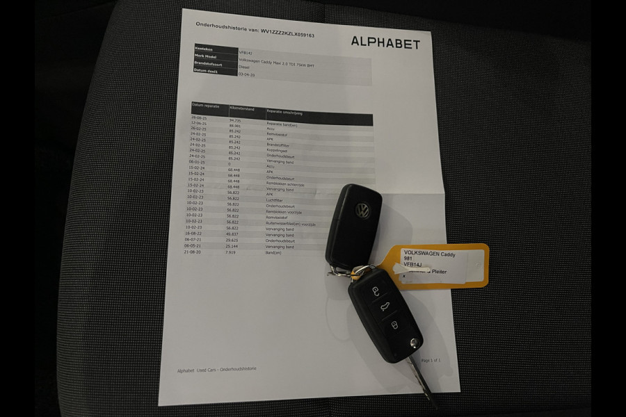 Volkswagen Caddy 2.0 TDI 102pk L2H1 BMT Maxi Comfortline / vaste prijs rijklaar € 13.950 ex btw / lease vanaf € 235 / airco / cruise / pdc achter / omvormer / ingerichte laadruimte !