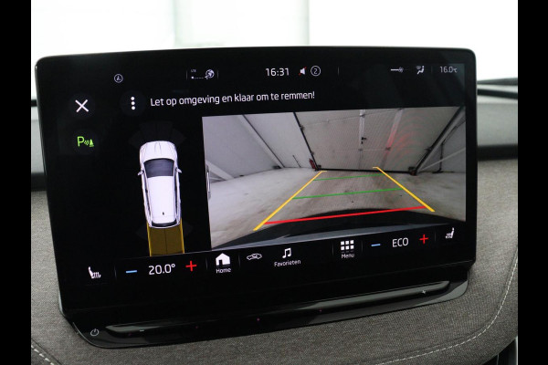 Škoda ENYAQ iV 60 | SOH 91% | Trekhaak | Stoelverwarming | Camera | Sportstuur | Carplay | Navigatie | Cruise control | Full LED | Half leder | DAB | Parkeerhulp | Sfeerverlichting | Climate control