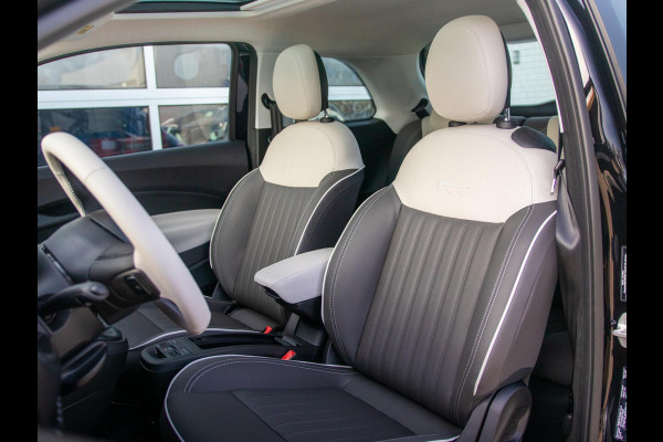 Fiat 500 Hybrid Collezione | Clima | LED | PDC | JBL Premium Audio | 17" | Camera | BSM | Canneloni Ivory/Piombo interieur