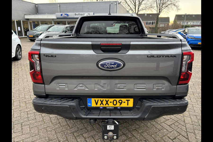 Ford Ranger 2.0 Super Cab EcoBlue Wildtrak | SCI | 204pk Automaat | Trekhaak | Lederen Bekleding | Rollertop | 3.500kg Trekgewicht | Adaptieve Cruise