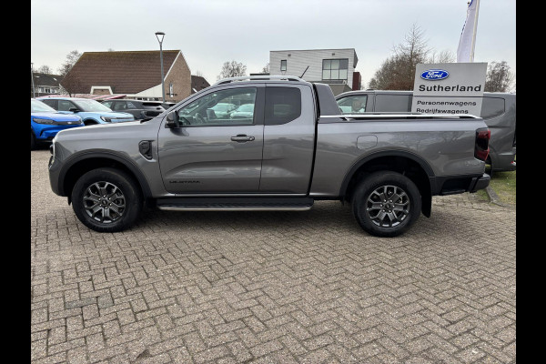 Ford Ranger 2.0 Super Cab EcoBlue Wildtrak | SCI | 204pk Automaat | Trekhaak | Lederen Bekleding | Rollertop | 3.500kg Trekgewicht | Adaptieve Cruise
