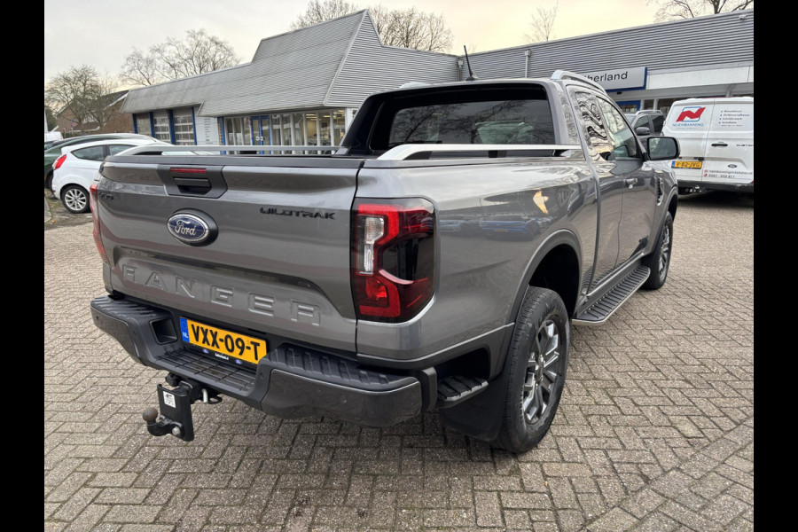 Ford Ranger 2.0 Super Cab EcoBlue Wildtrak | SCI | 204pk Automaat | Trekhaak | Lederen Bekleding | Rollertop | 3.500kg Trekgewicht | Adaptieve Cruise