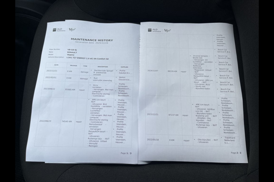 Renault Trafic 1.6 dCi E6 Comfort BPM Vrij! Lease €216 p/m, Airco, Trekhaak, PDC, Volledig onderhoudshistorie aanwezig