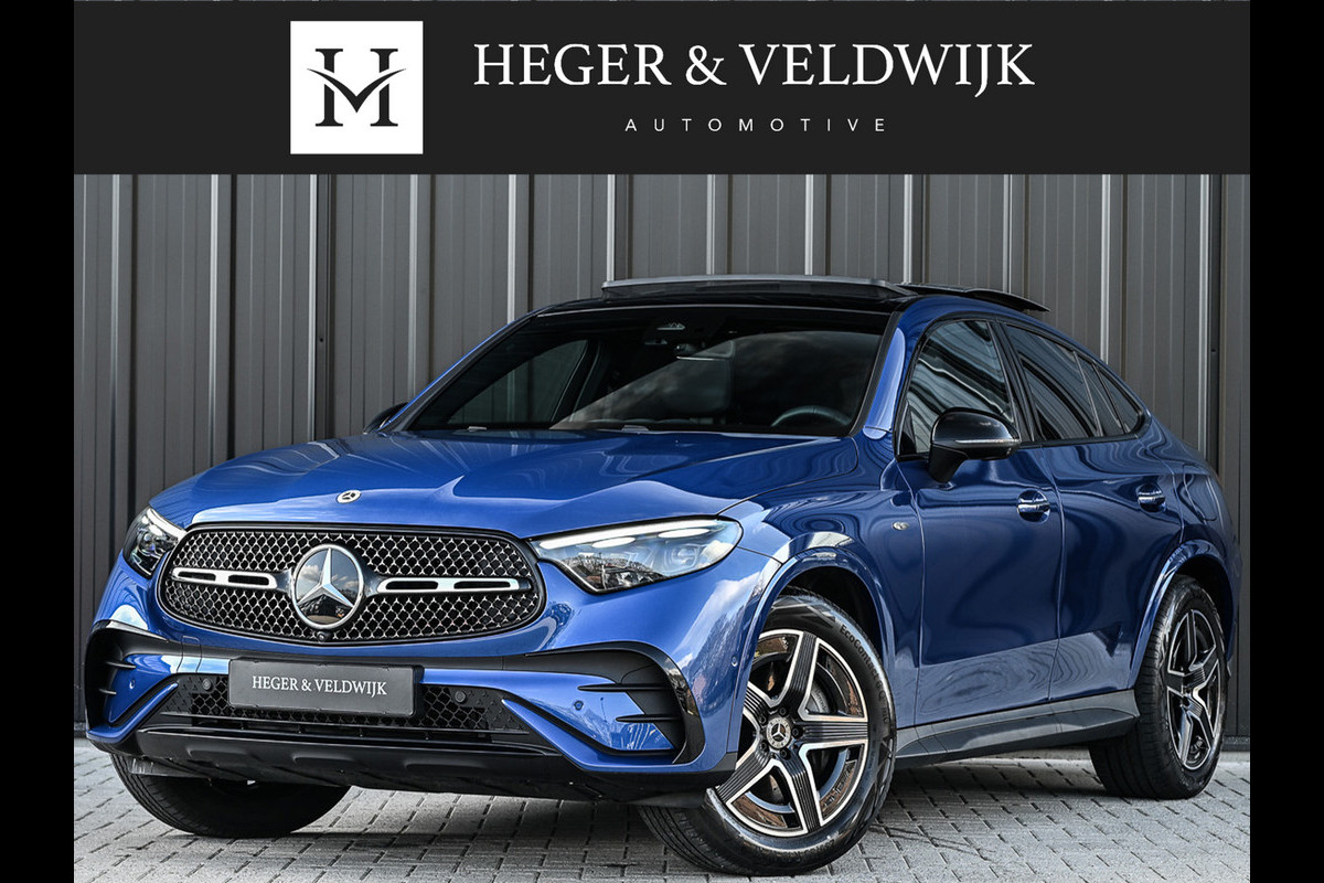 Mercedes-Benz GLC Coupé 300e 4MATIC AMG Line Panoramadak | Luchtvering | Distronic | Ambient verlichting plus | Achterasbesturing | Multicontourstoelen | 360 Camera | Digital Light |