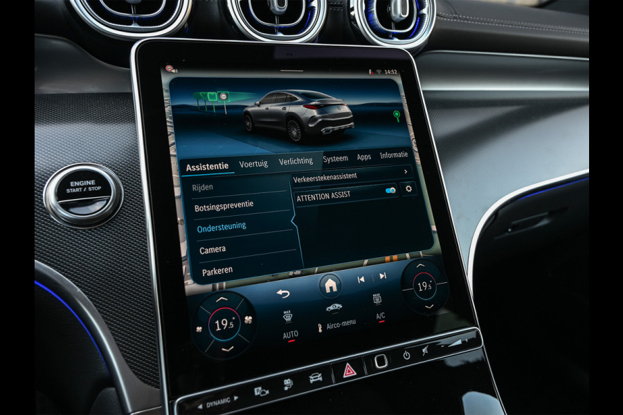 Mercedes-Benz GLC Coupé 300e 4MATIC AMG Line Panoramadak | Luchtvering | Distronic | Ambient verlichting plus | Achterasbesturing | Multicontourstoelen | 360 Camera | Digital Light |