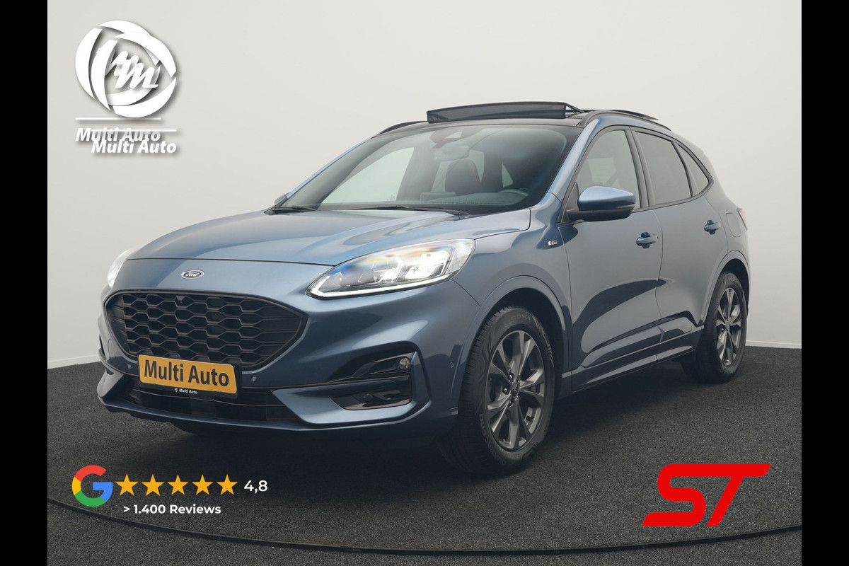 Ford Kuga 1.5 EcoBoost ST-Line X 150pk Dealer O.H. 1800kg Trekgewicht | Panodak | Adaptive Cruise | 360 Camera | Bang & Olufsen | Alcantara Sportstoelen & Stuur Verwarmd | Apple Carplay | Keyless | Blis | Navigatie | DAB |