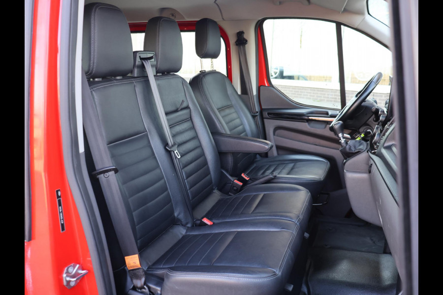 Ford Transit Custom 320 2.0 TDCI 130 PK TRAIL DUBBEL CABINE L2H1 6-PERS. + LEDER | RAPTOR GRILLE | CARPLAY | CAMERA | LMV