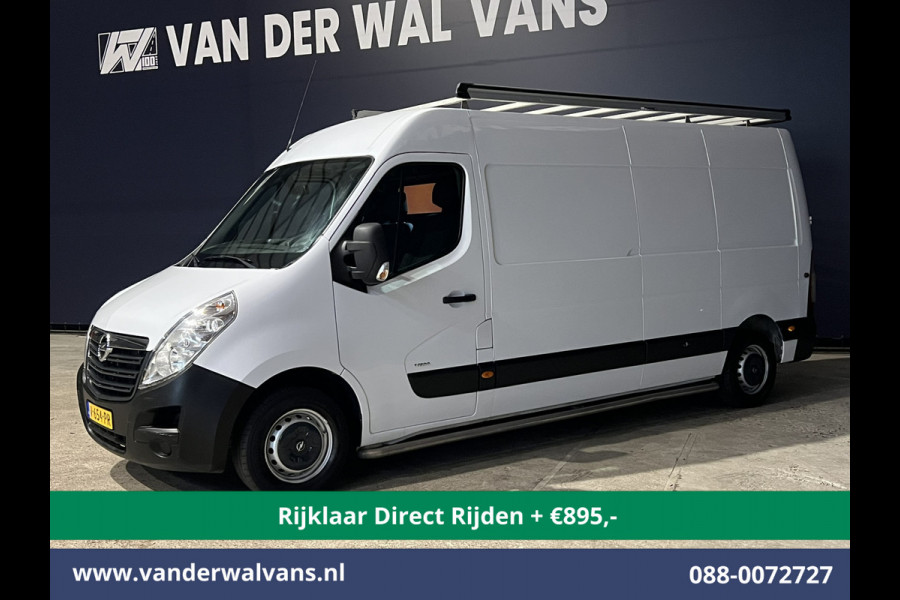 Opel Movano 2.3 CDTI L3H2 Euro6 *Rijklaar Direct Rijden* Airco | Imperiaal | 2500kg Trekhaak | Cruisecontrol | Parkeersensoren Sidebars, Bijrijdersbank