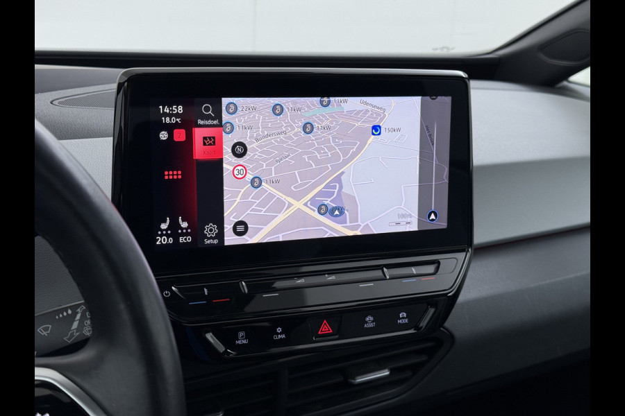 Volkswagen ID.3 First Max 62kWh Pano-Dak Adap.Cruise Camera Elek.Stoelen 20"lm Navi Ergo Active Ecc Keyless Advanced Head-Up Matrix-Led SOH 91% Stuur+Stoelverwarming Led-a-licht dynamisch Apple Carplay/Android Auto Dodehoek detector Dealeronderhouden 1e Eigenaar Origineel Nederlandse Auto