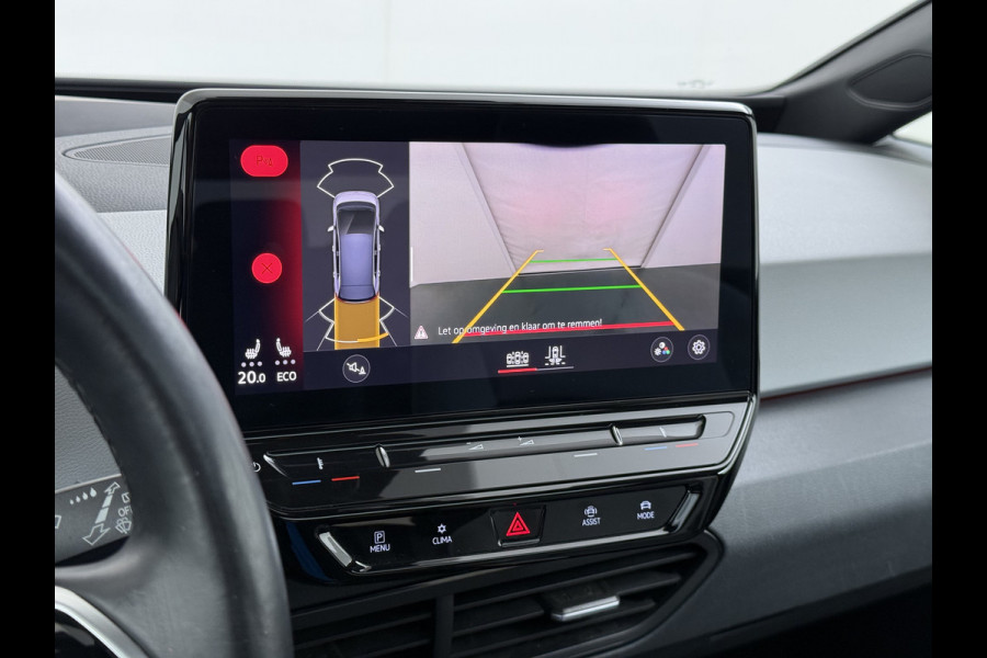 Volkswagen ID.3 First Max 62kWh Pano-Dak Adap.Cruise Camera Elek.Stoelen 20"lm Navi Ergo Active Ecc Keyless Advanced Head-Up Matrix-Led SOH 91% Stuur+Stoelverwarming Led-a-licht dynamisch Apple Carplay/Android Auto Dodehoek detector Dealeronderhouden 1e Eigenaar Origineel Nederlandse Auto