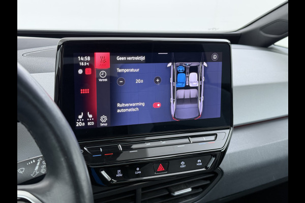 Volkswagen ID.3 First Max 62kWh Pano-Dak Adap.Cruise Camera Elek.Stoelen 20"lm Navi Ergo Active Ecc Keyless Advanced Head-Up Matrix-Led SOH 91% Stuur+Stoelverwarming Led-a-licht dynamisch Apple Carplay/Android Auto Dodehoek detector Dealeronderhouden 1e Eigenaar Origineel Nederlandse Auto