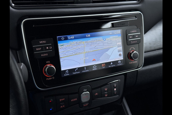 Nissan Leaf Tekna 40kWh Leer Bose®-Hifi Apple Carplay Android Auto Adap.Cruise 360°Camera Navi Ecc Stoel+Stuurverwarming Keyless DAB Dodehoek detector Rijstrooksensor Uitparkeer waarschuwing Verkeersbord detectie Bluetooth Privacy Glas Lmv 17" SOH 87.93% Origineel Nederlandse Auto