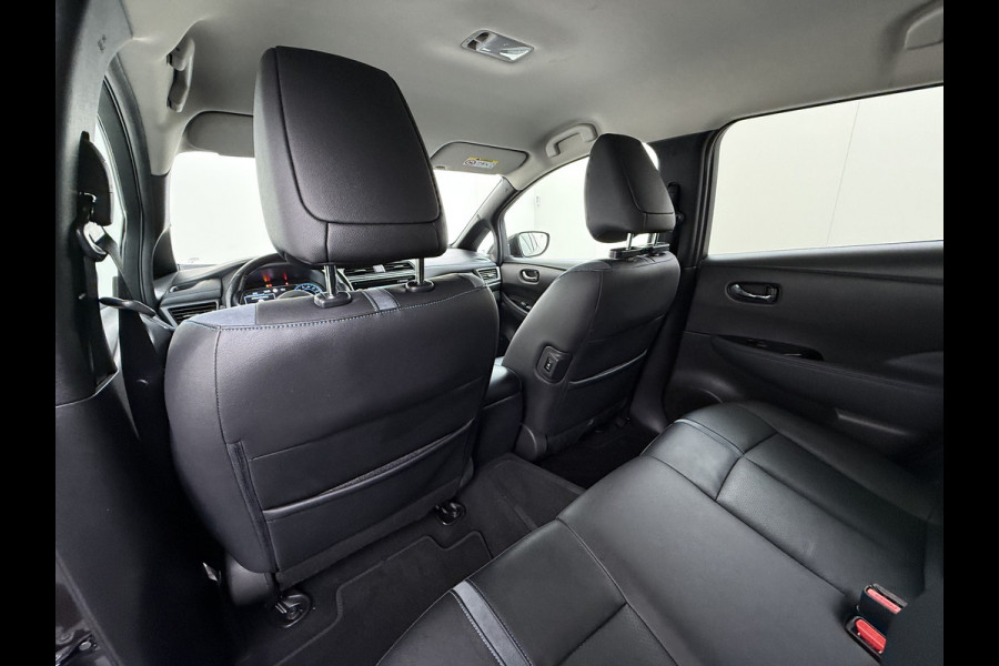 Nissan Leaf Tekna 40kWh Leer Bose®-Hifi Apple Carplay Android Auto Adap.Cruise 360°Camera Navi Ecc Stoel+Stuurverwarming Keyless DAB Dodehoek detector Rijstrooksensor Uitparkeer waarschuwing Verkeersbord detectie Bluetooth Privacy Glas Lmv 17" SOH 87.93% Origineel Nederlandse Auto