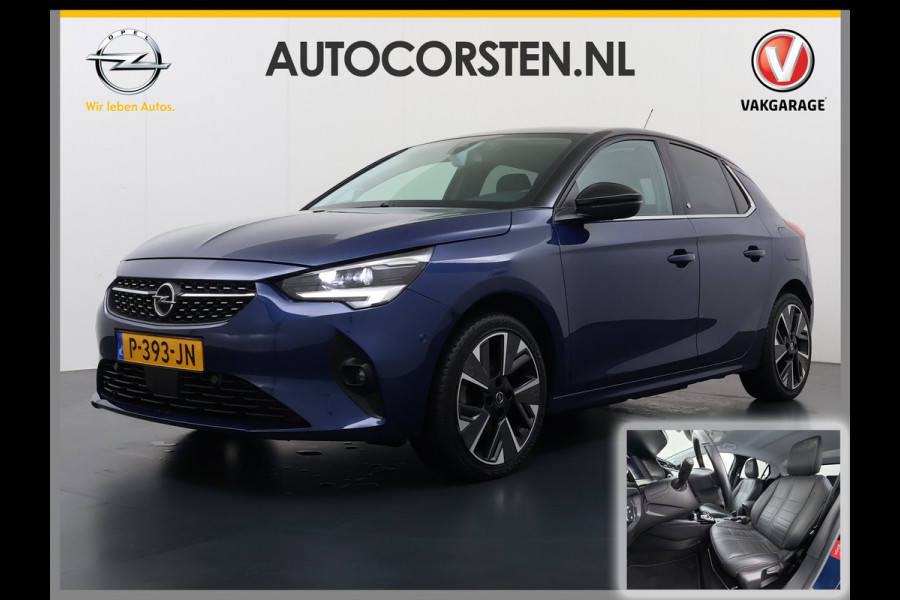 Opel CORSA-E 50kWh Leder Navi Apple Carplay Android Auto Stoel+Stuurverwarming Cruise Control Auto e-Launch Edition Led Lmv Bluetooth Privacy Glas Keyless Rijstrooksensor Origineel Nederlandse Auto SOH 89%