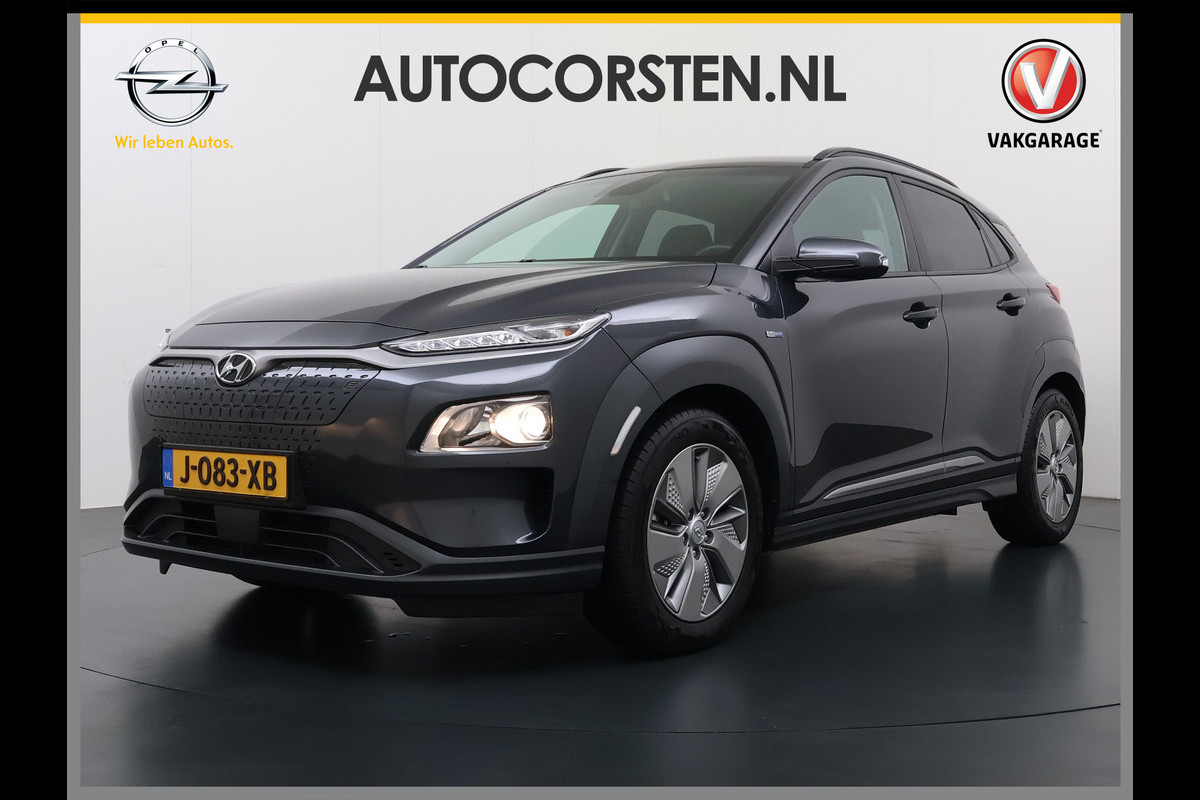 Hyundai Kona EV 64kWh SOH 100% Trekhaak Warmtepomp Navi Camera Ecc Adap.Cruise Head-Up Display Apple Carplay/Android Auto Pdc Fashion Keyless Lane Assist Dodehoek Detector FCA Privacy Glas Regensensor Bluetooth 1e Eigenaar Origineel Nederlandse Auto