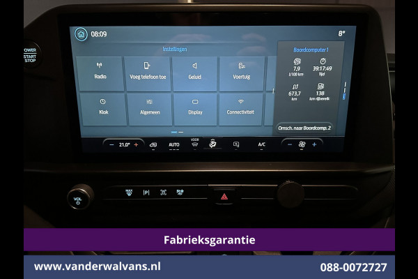 Ford Transit Custom 2.0 TDCI 136pk L2H1 Fabrieksgarantie Euro6 Airco | Camera | LED | Apple Carplay | Cruisecontrol Android Auto, Parkeersensoren, Verwarmde voorruit, Bijrijdersbank, 2740kg trekvermogen