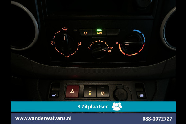 Peugeot Partner 1.6 BlueHDi 100pk L2H1 Euro6 Airco | 3-Zits | Imperiaal | Camera | Cruisecontrol | Trekhaak Parkeersensoren, Bijrijdersbank