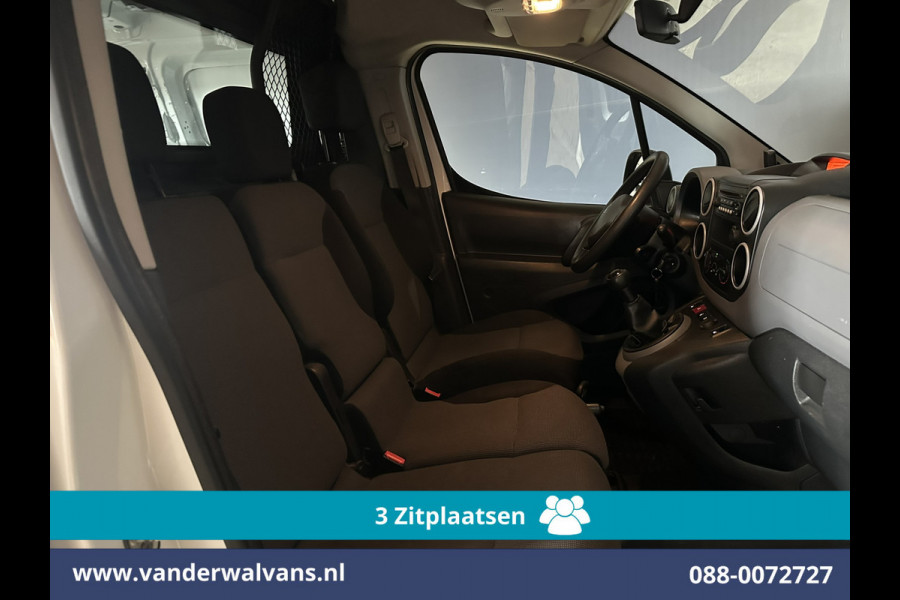 Peugeot Partner 1.6 BlueHDi 100pk L2H1 Euro6 Airco | 3-Zits | Imperiaal | Camera | Cruisecontrol | Trekhaak Parkeersensoren, Bijrijdersbank