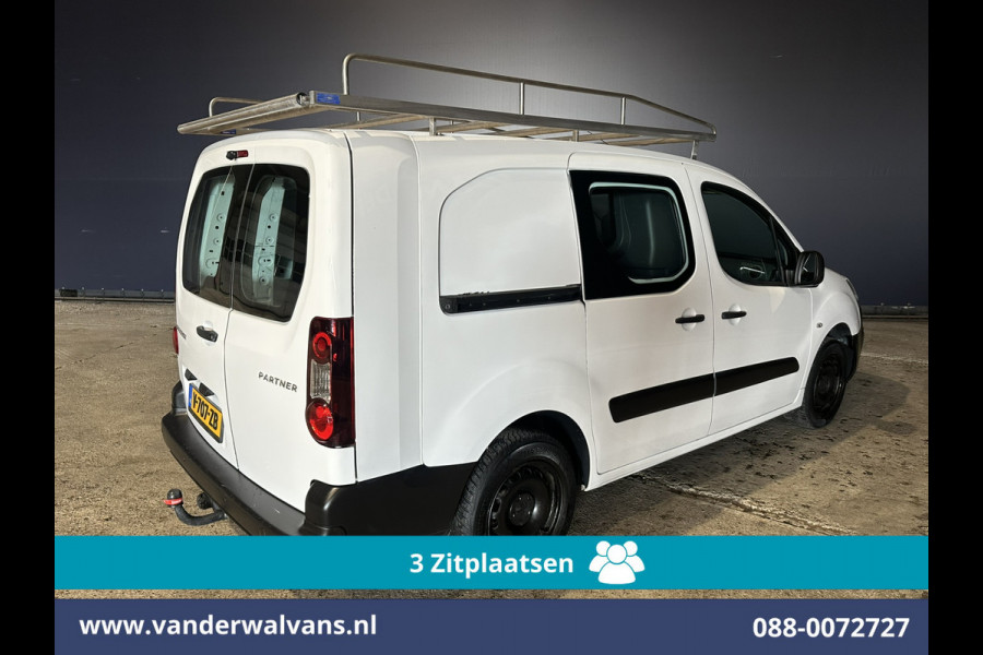 Peugeot Partner 1.6 BlueHDi 100pk L2H1 Euro6 Airco | 3-Zits | Imperiaal | Camera | Cruisecontrol | Trekhaak Parkeersensoren, Bijrijdersbank