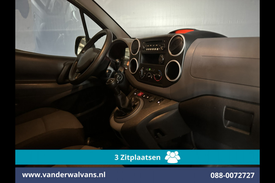 Peugeot Partner 1.6 BlueHDi 100pk L2H1 Euro6 Airco | 3-Zits | Imperiaal | Camera | Cruisecontrol | Trekhaak Parkeersensoren, Bijrijdersbank