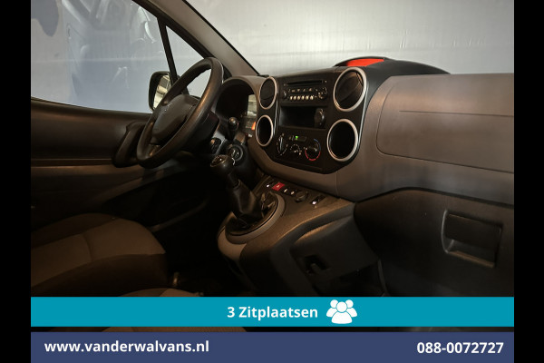 Peugeot Partner 1.6 BlueHDi 100pk L2H1 Euro6 Airco | 3-Zits | Imperiaal | Camera | Cruisecontrol | Trekhaak Parkeersensoren, Bijrijdersbank