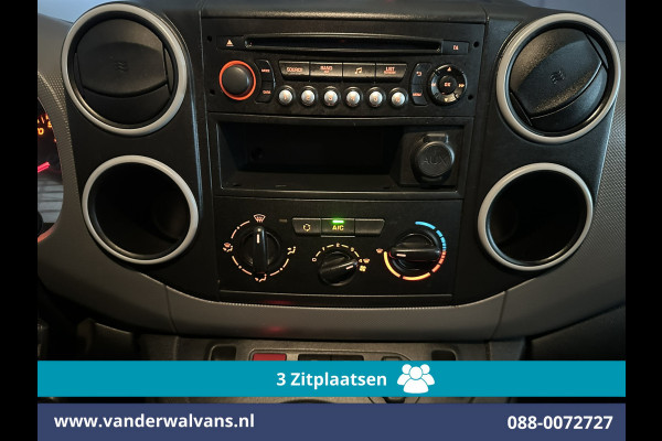 Peugeot Partner 1.6 BlueHDi 100pk L2H1 Euro6 Airco | 3-Zits | Imperiaal | Camera | Cruisecontrol | Trekhaak Parkeersensoren, Bijrijdersbank