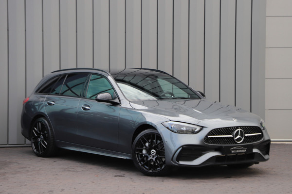 Mercedes-Benz C-Klasse Estate 300e AMG | 313PK | Head-up | Keyless-go | Sfeerverlichting | Memory | Pano | Leder | Standkachel | Trekhaak | 2022.