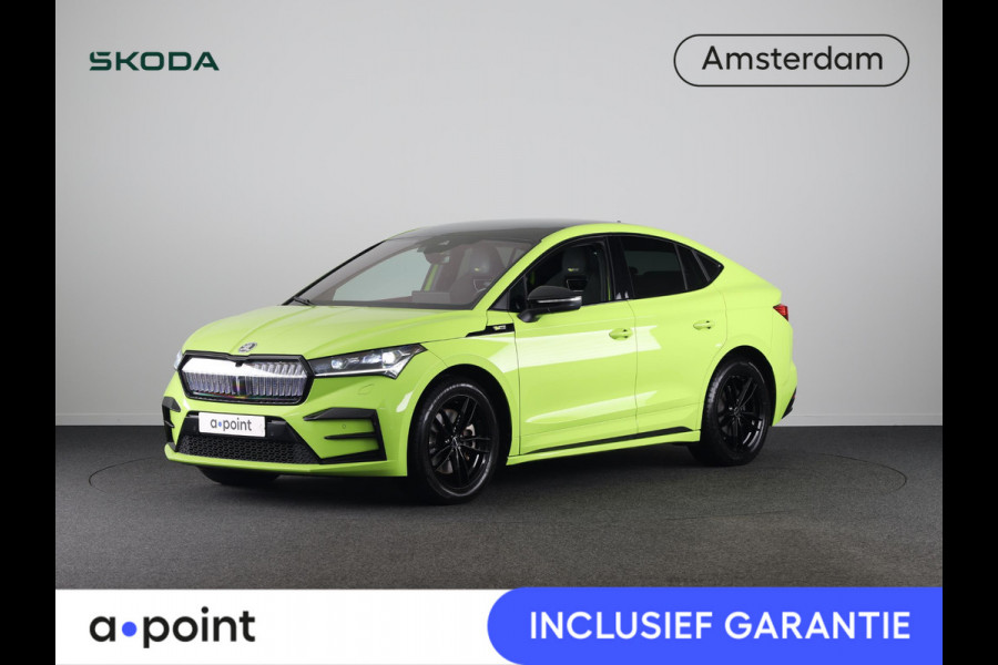 Škoda ENYAQ Coupé iV 80 RS 299pk | SoH 93% | Panoramadak | Elektrisch verstelbare stoelen met geheugen | Verwarmbare voorstoelen en achterbank |