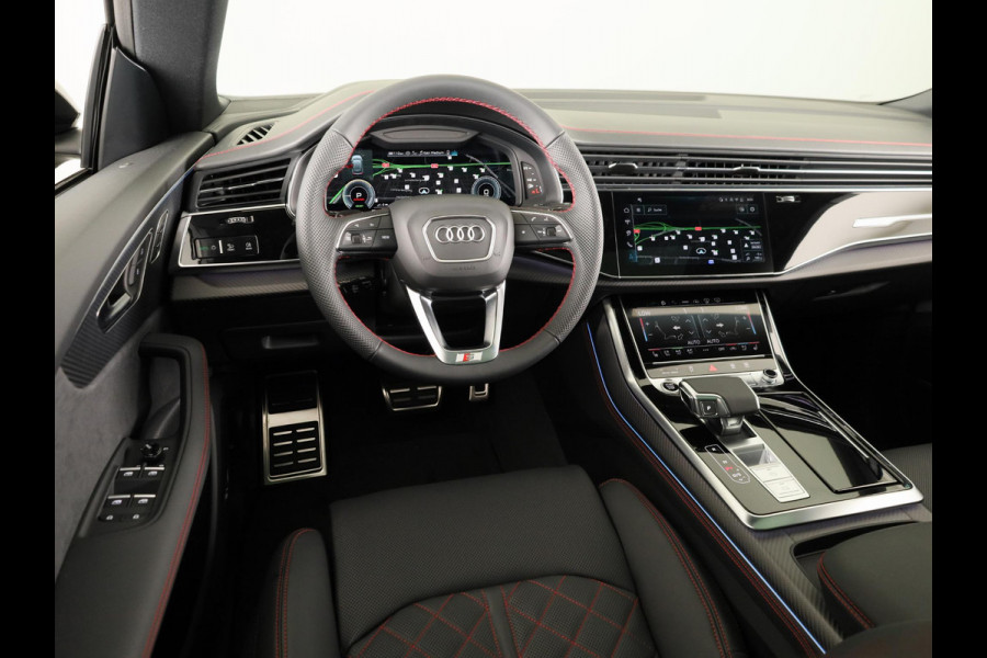 Audi Q8 60 TFSI e quattro Pro Line S Competition 490pk | Panoramadak | HUD | 4 wielbesturing | Stoel ventilatie en massage | Verlengde garantie | 23 inch Lichtmetalen velgen