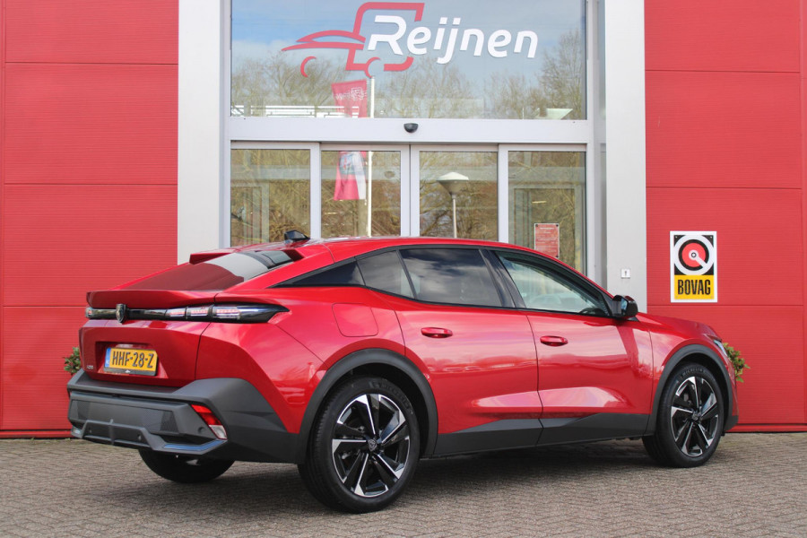 Peugeot 408 1.2 Hybrid 145PK e-DCS6 ALLURE | ACHTERUITRIJ CAMERA | KEYLESS ENTRY/START | DRAADLOOS APPLE CARPLAY/ANDROID AUTO | DRAADLOOS TELEFOONLADEN | DAB+ RADIO | NAVIGATIE | ADAPTIVE CRUISE CONTROL | 19" LICHTMETALEN VELGEN | PARKEERSENSOREN ACHTER |