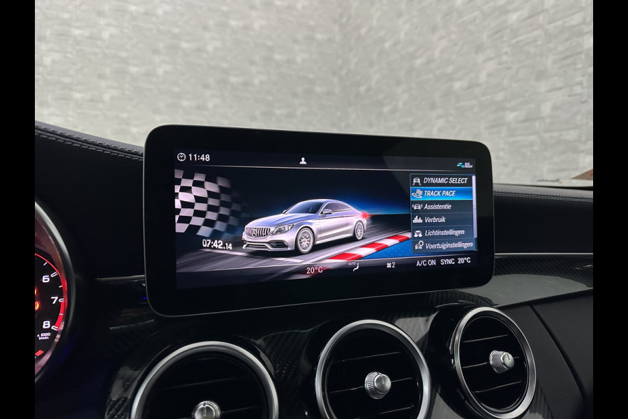 Mercedes-Benz C-Klasse Coupé 63 S AMG | Keramisch | Schaalstoelen | Carbon | AMG Driver's Package | Aero-Pakket | Panorama | Burmester | Multi-Beam LED | Memory | ACC | Rij-Assistentie Pakket | Keyless-Go | Sfeerverlichting | Carplay |