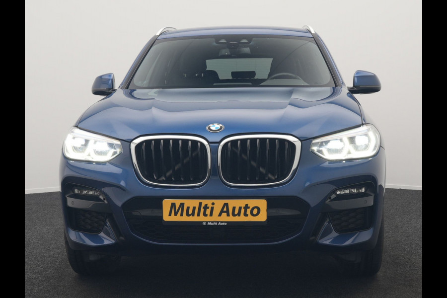 BMW X3 xDrive30e M Sport Plug In Hybrid 293pk Dealer O.H. PHEV | Trekhaak Af Fabriek | Camera | Adaptief Onderstel | Lederen Sportstoelen Verwarmd | Adaptive LED | Hifi Audio | Sfeerverlichting | 20"L.M | Virtual | Navigatie | DAB | Cruise Control |