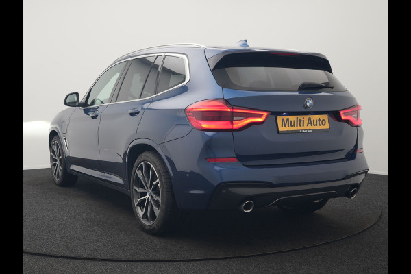 BMW X3 xDrive30e M Sport Plug In Hybrid 293pk Dealer O.H. PHEV | Trekhaak Af Fabriek | Camera | Adaptief Onderstel | Lederen Sportstoelen Verwarmd | Adaptive LED | Hifi Audio | Sfeerverlichting | 20"L.M | Virtual | Navigatie | DAB | Cruise Control |