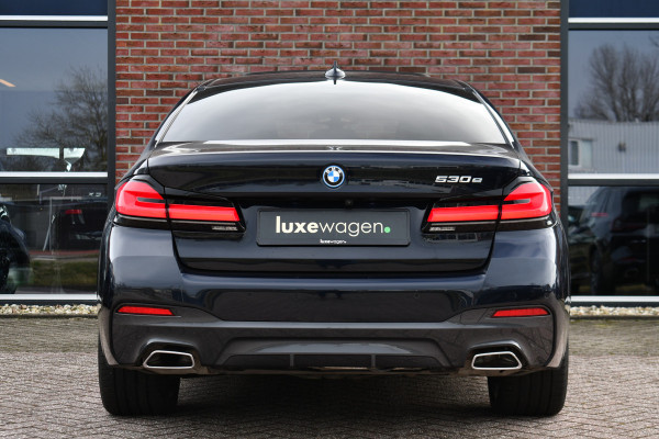 BMW 5 Serie 530e M-Sport Pano Trekh ACC HUD 360 Laser El-Klep